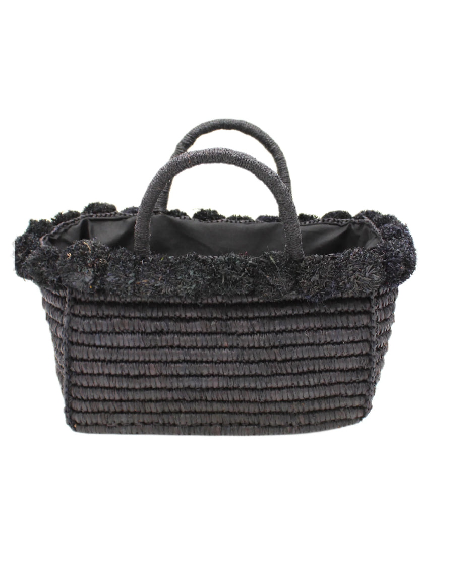 Rico crochet bag in black