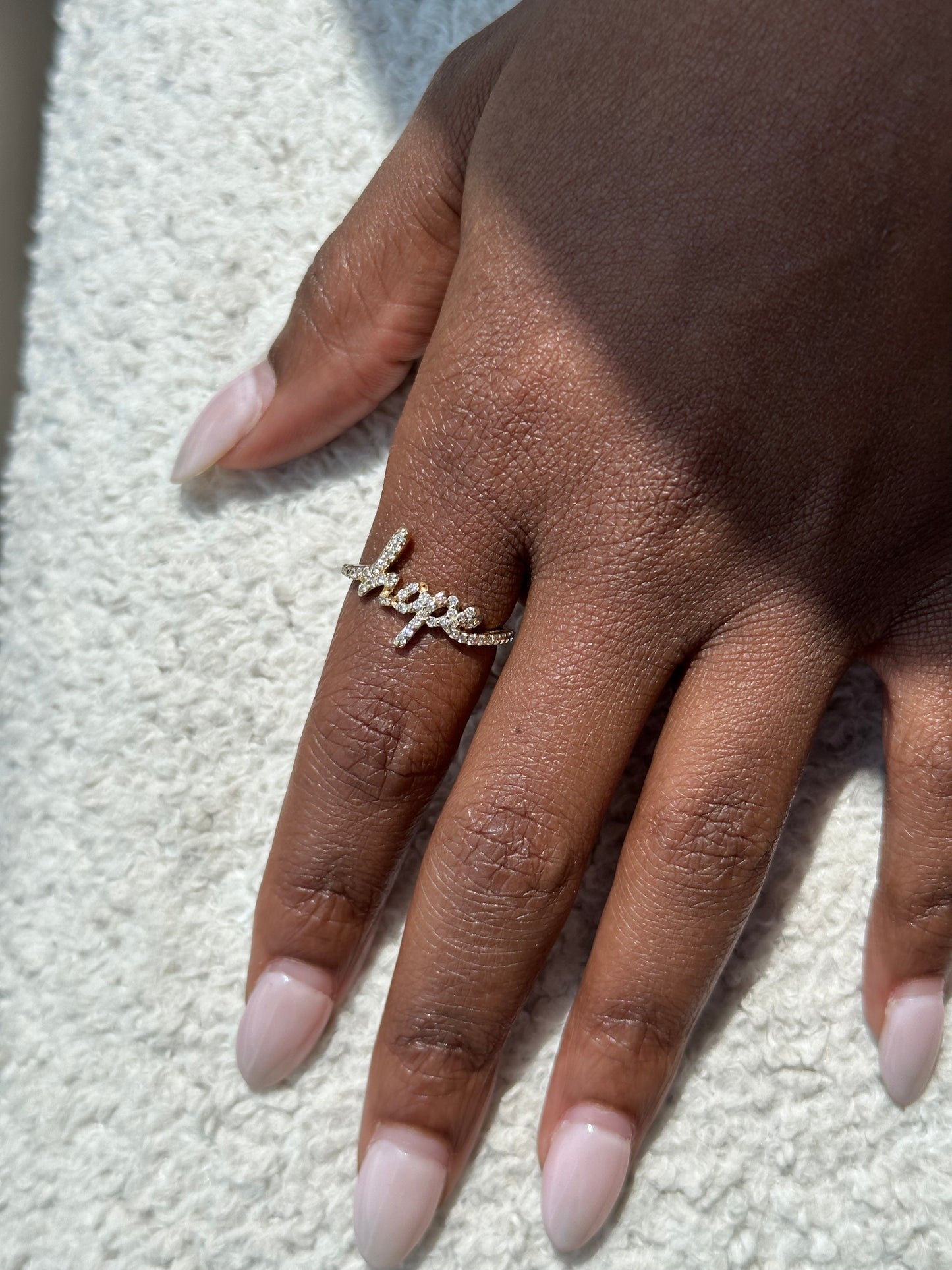 Hope Pave diamond ring