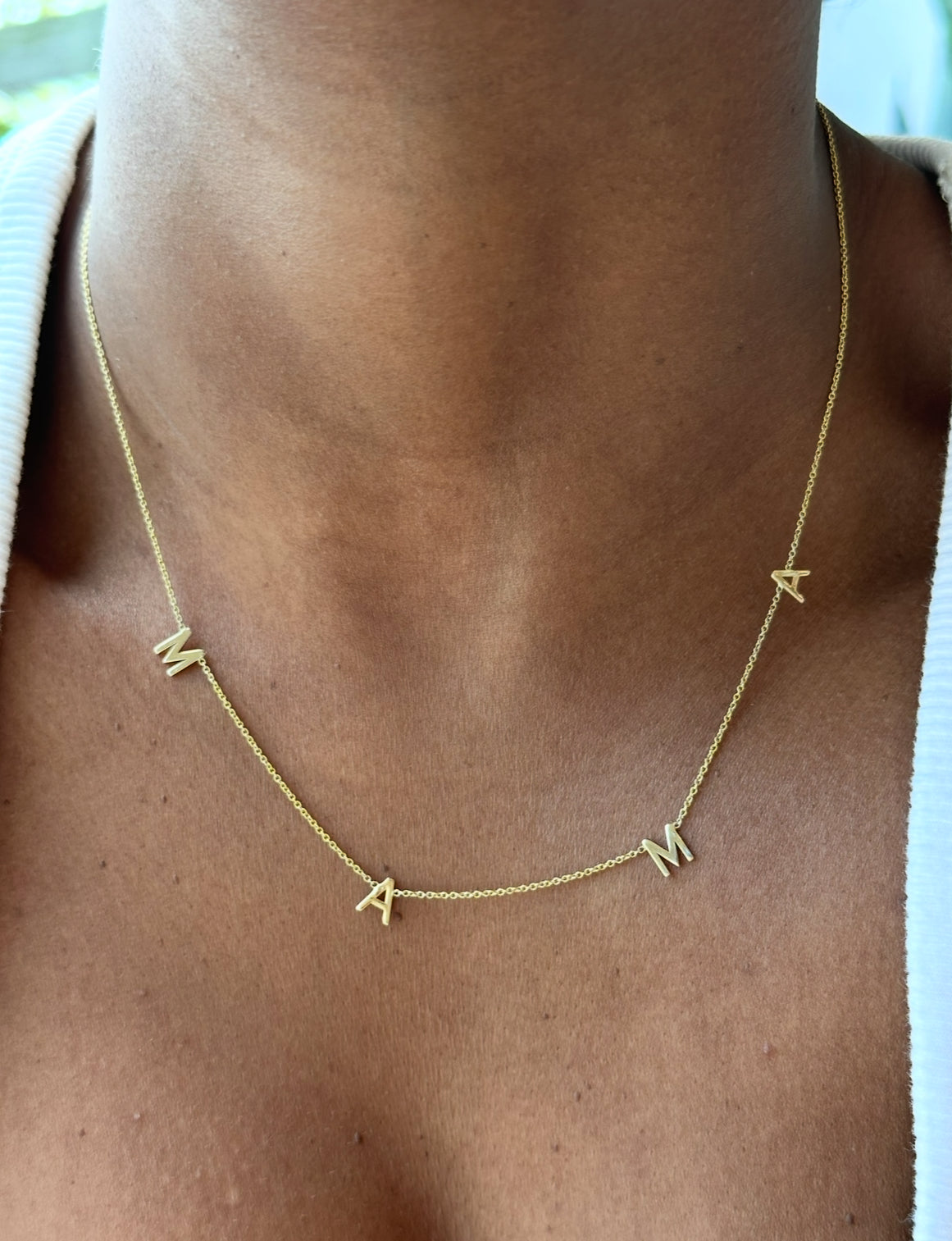 Custom Hanging Letter Necklace