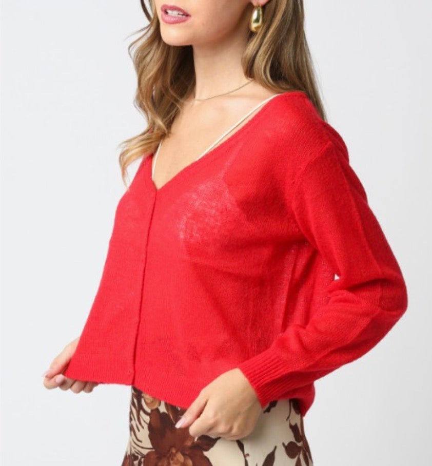 Peyton sheer cardigan