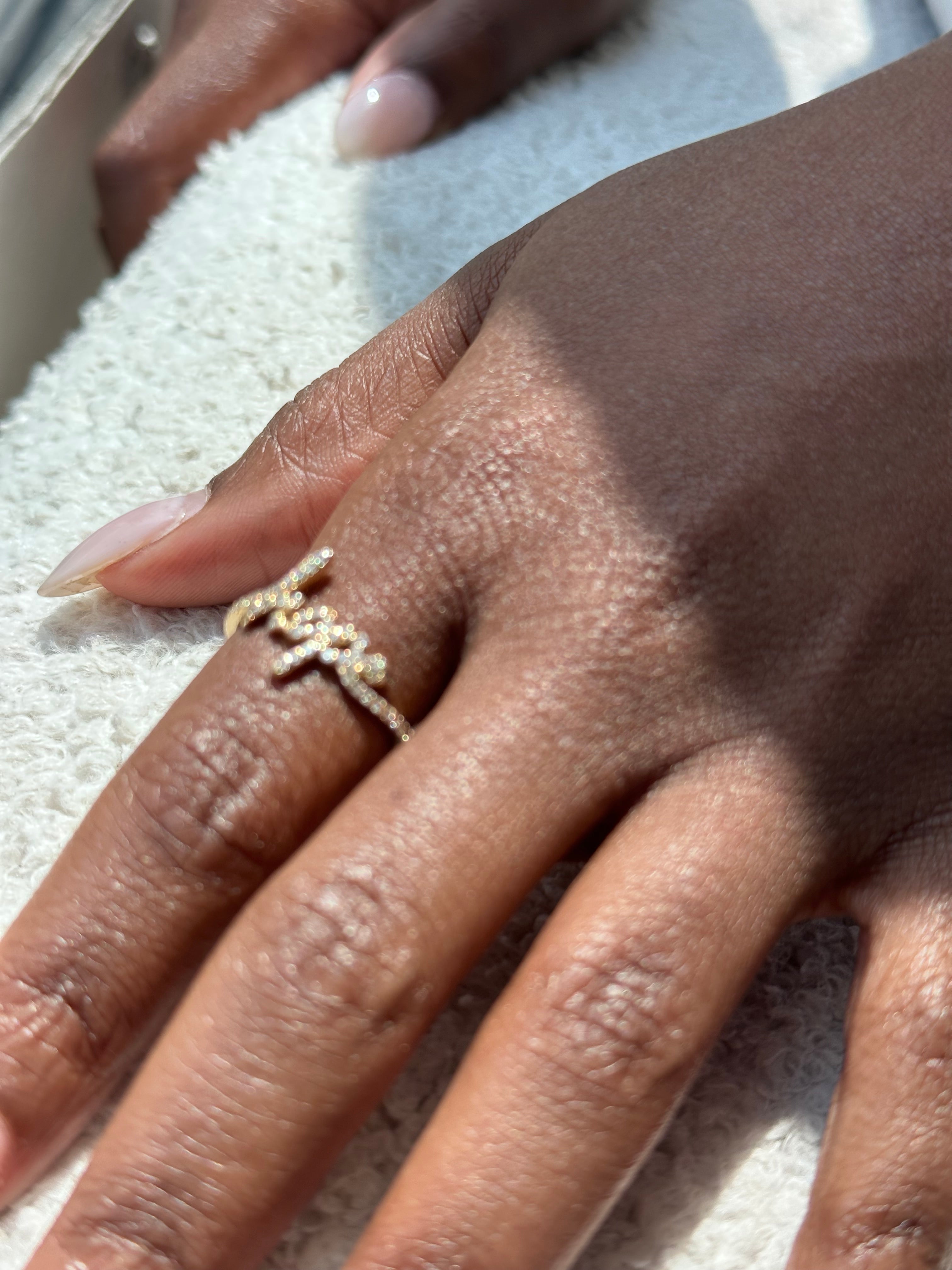 Hope Pave diamond ring