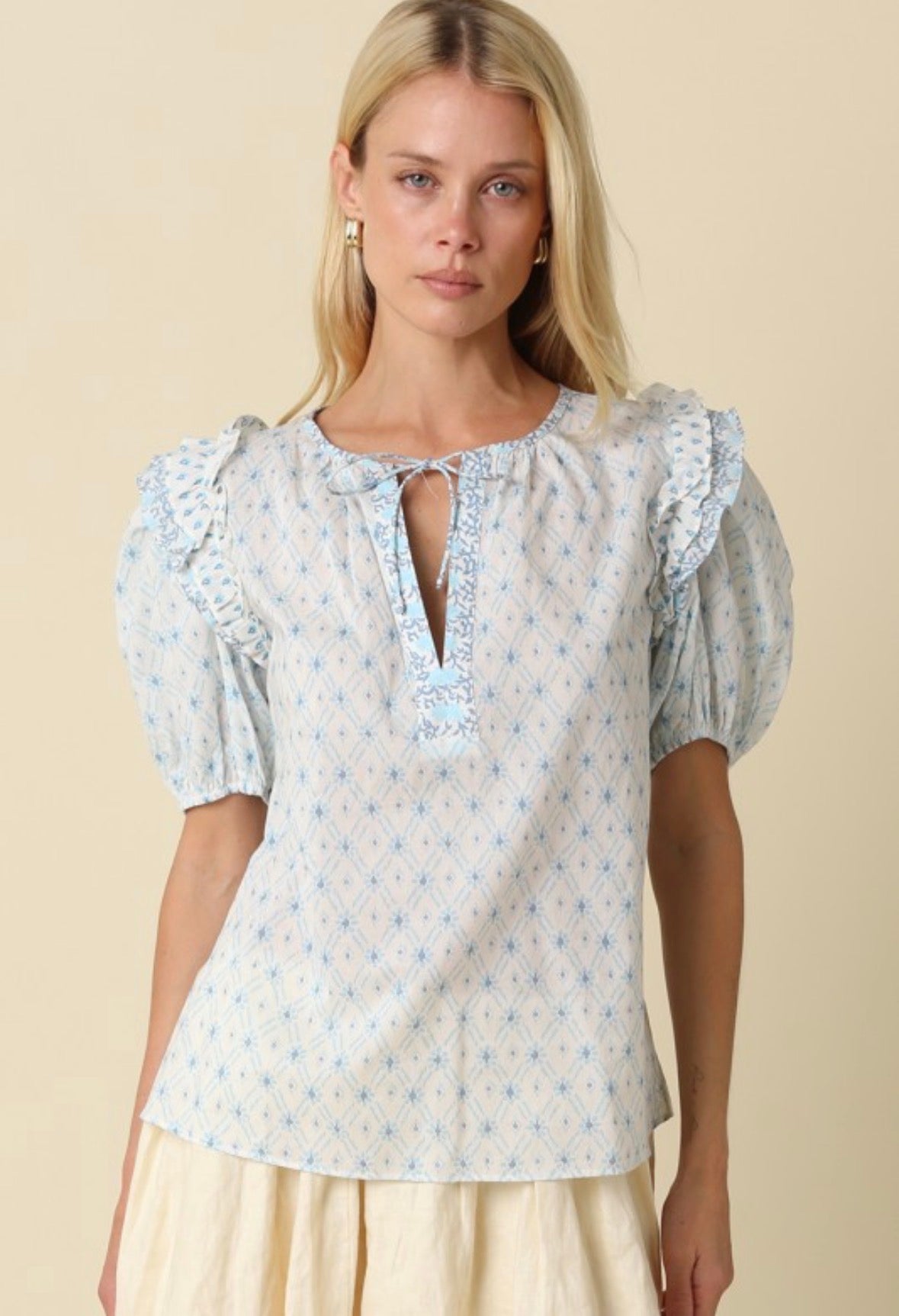 Seabreeze Ruffle Blouse