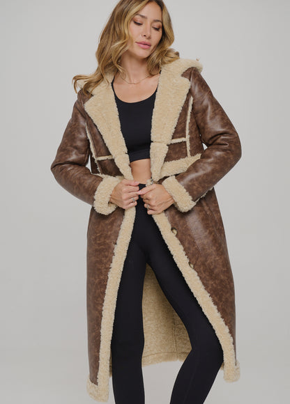 Aviator Sherpa coat