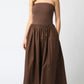 Capri brown tube dress