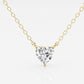 Heart shaped diamond necklace