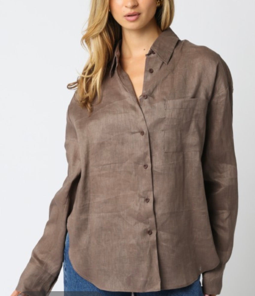 Breezy Linen button down shirt
