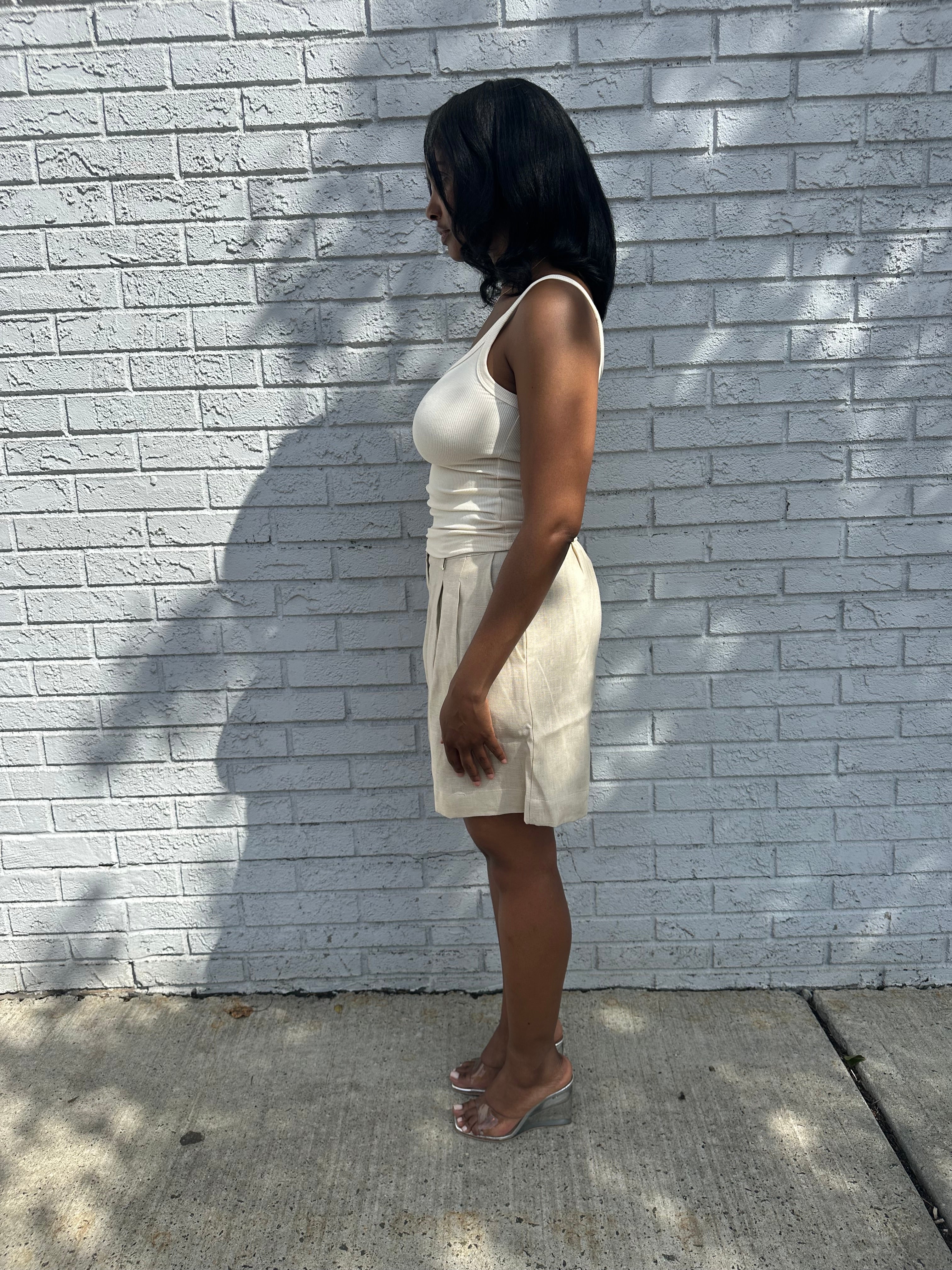 Hampton linen short
