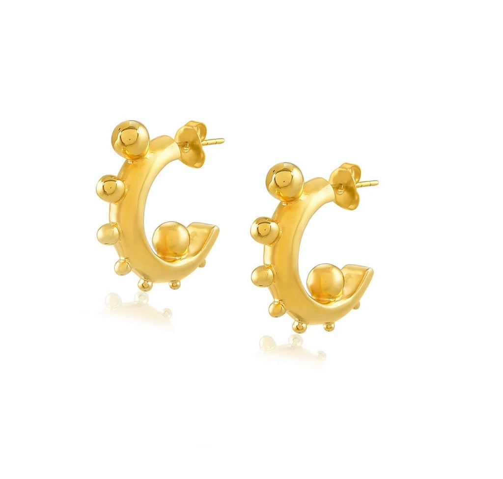 Mini coconut earrings