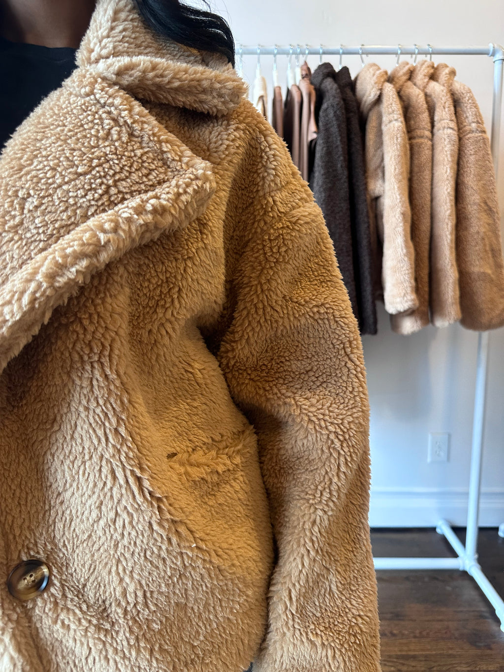 Cropped Sherpa teddy