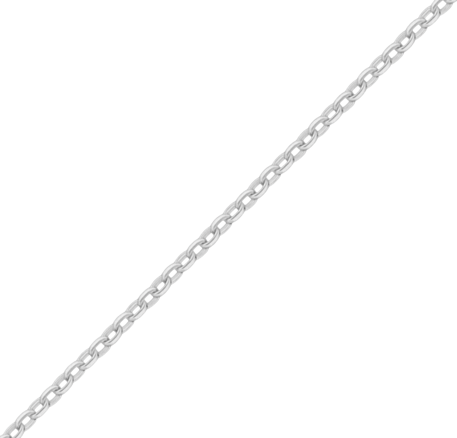 Sterling Silver Round Cable Forever chain