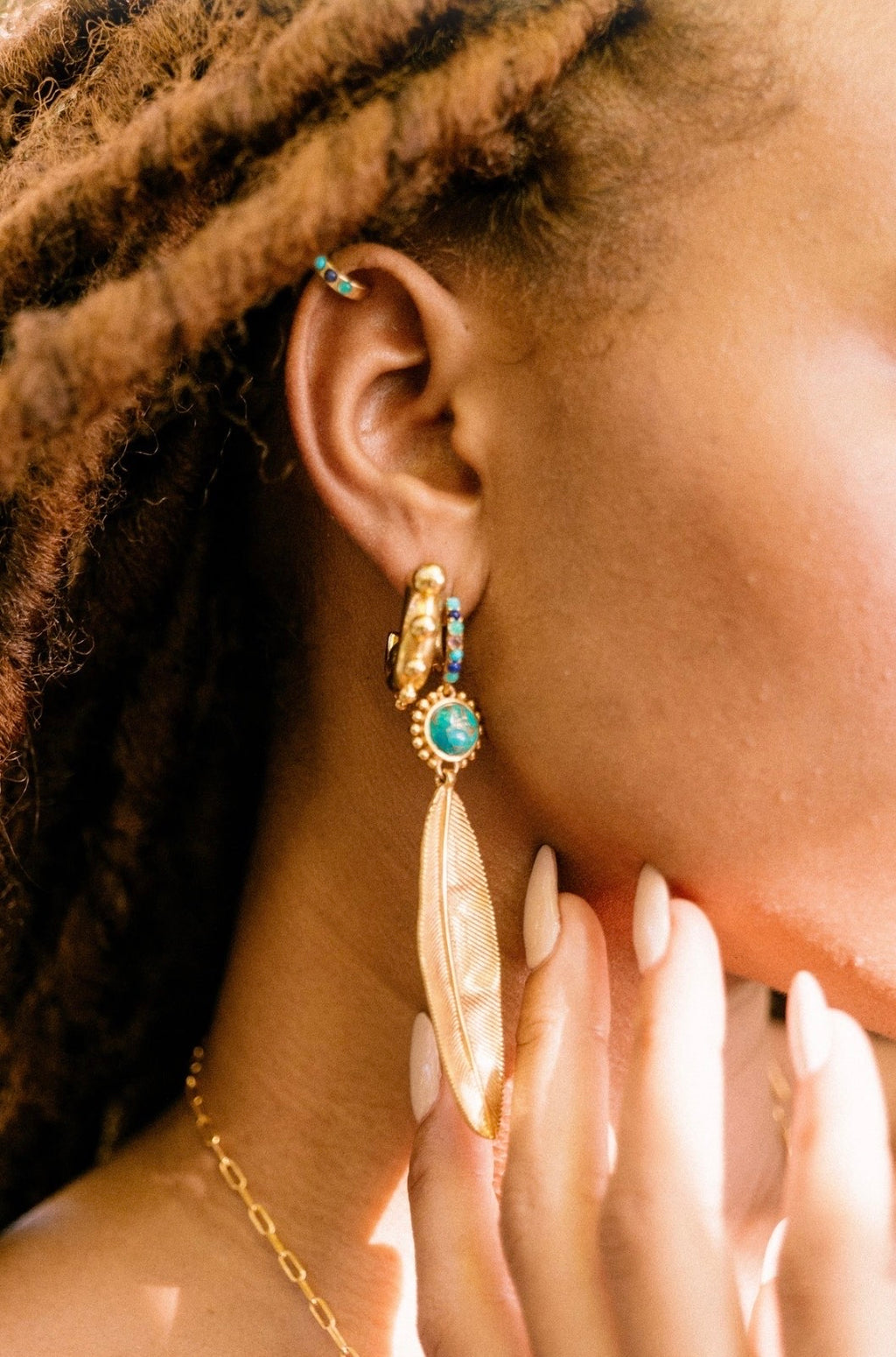 Mini coconut earrings