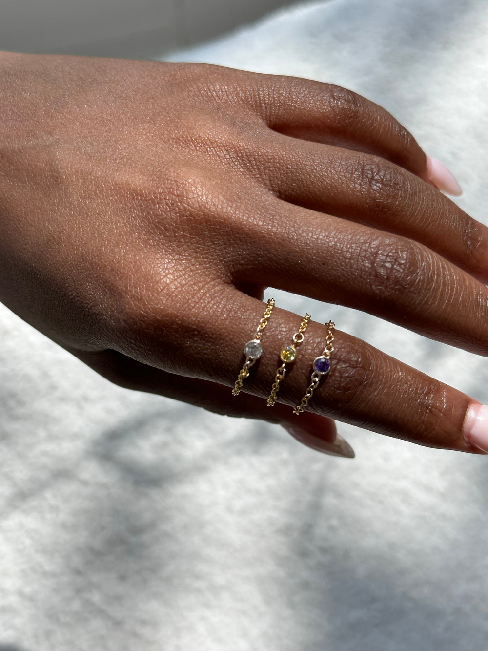 14kt Gold Chain ring