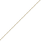 14 kt gold cable forever chain