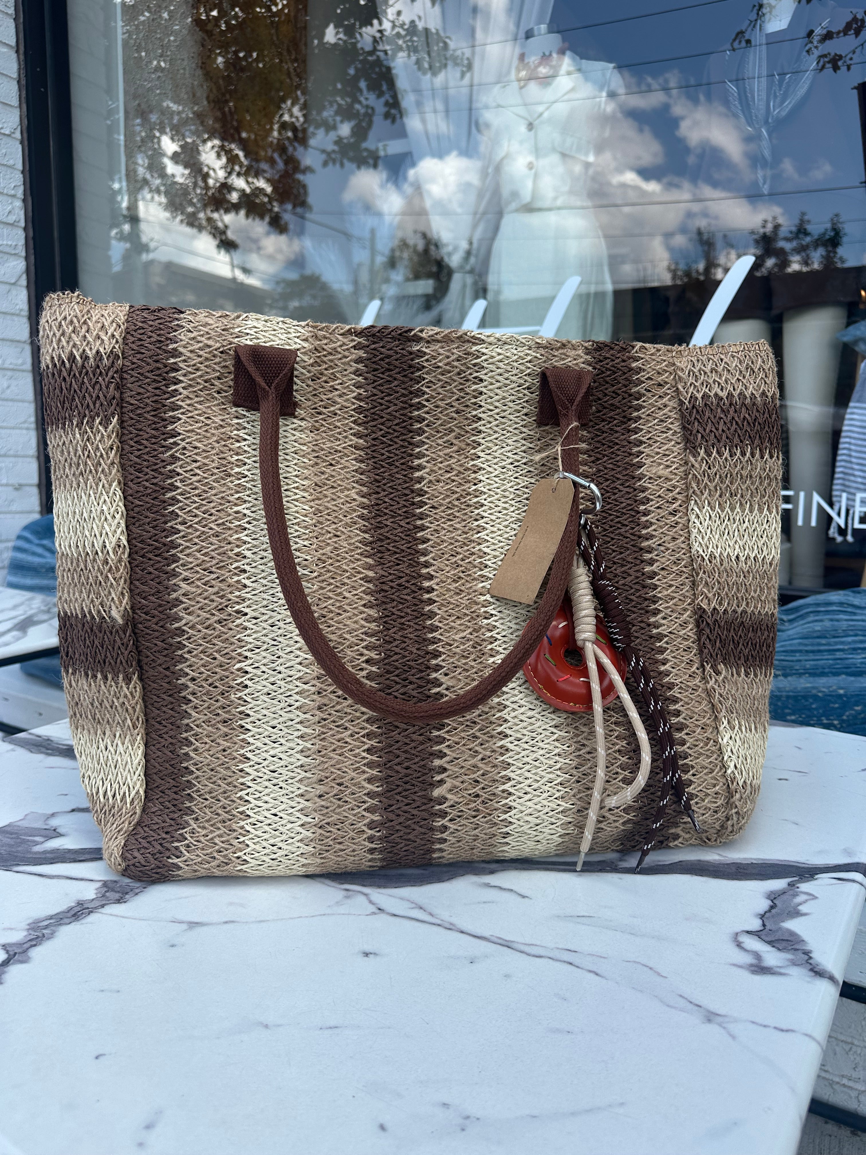 The Coastline Stripe Tote