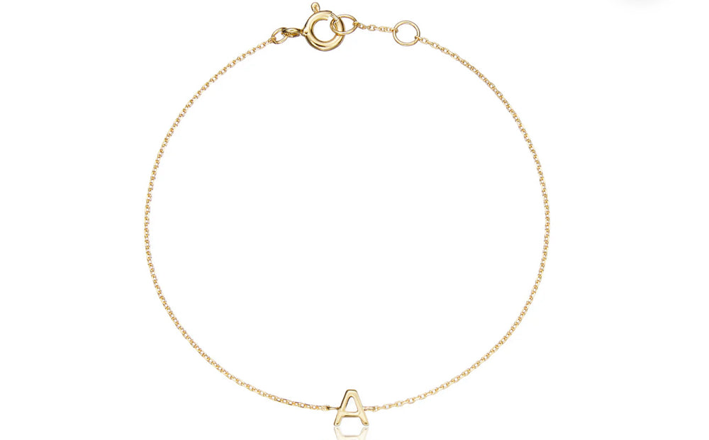 Gold Initial bracelet