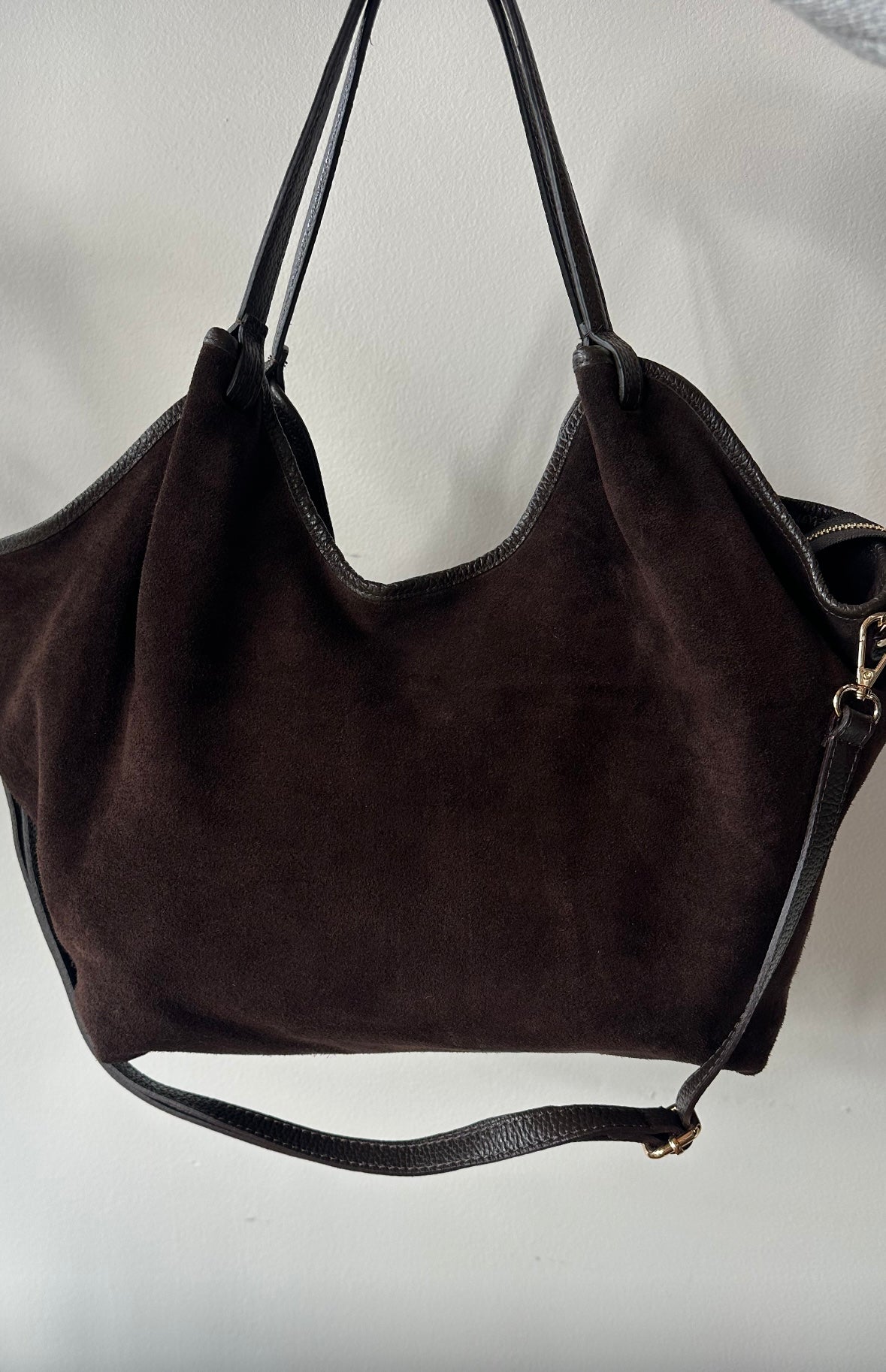 Lara suede handbag
