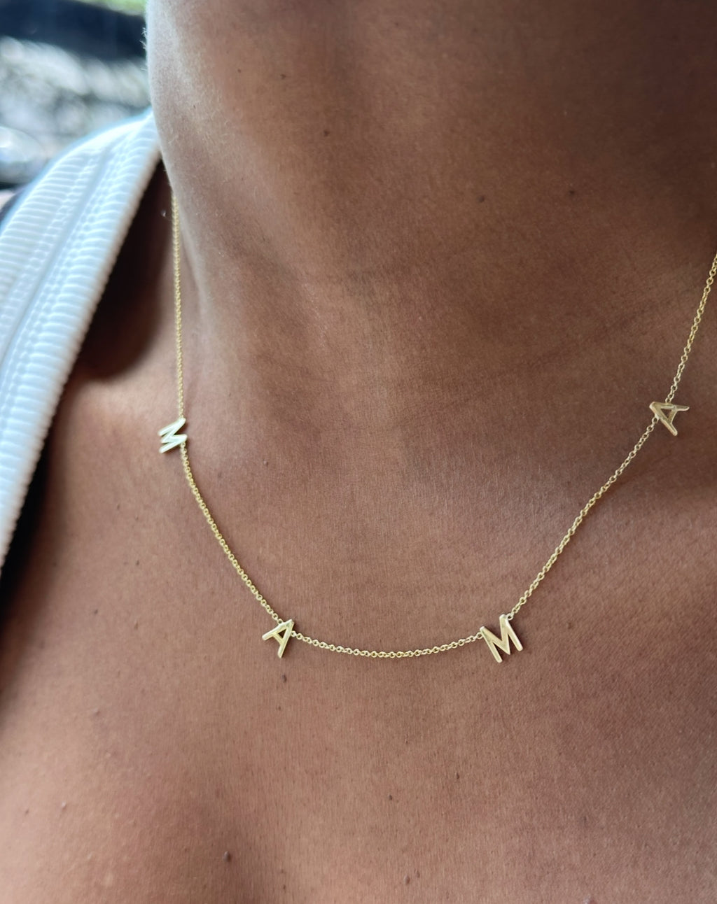 Custom Hanging Letter Necklace