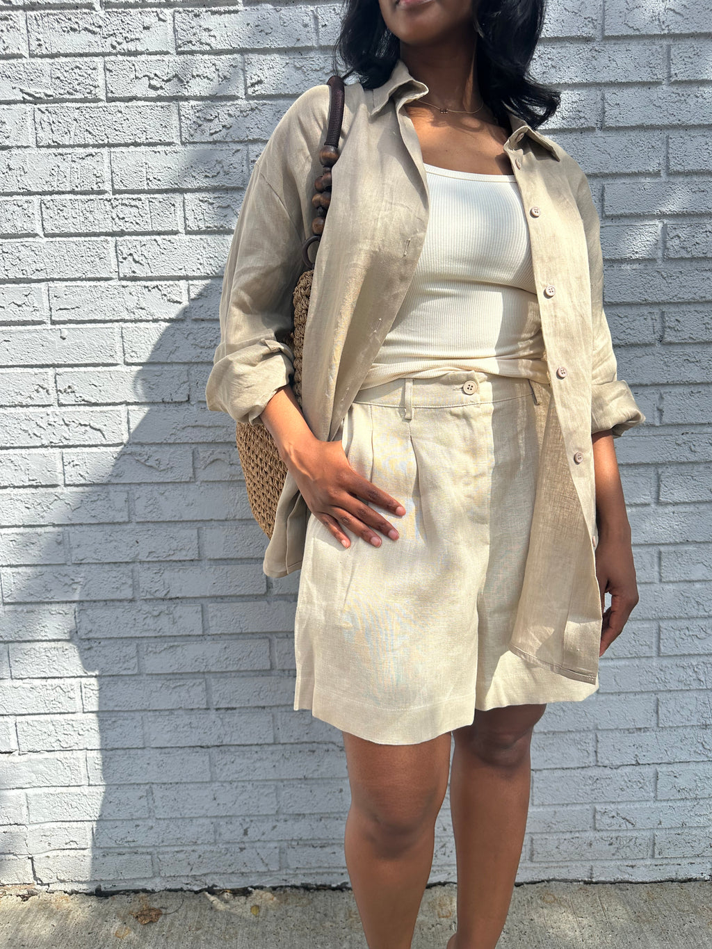 Hampton linen short