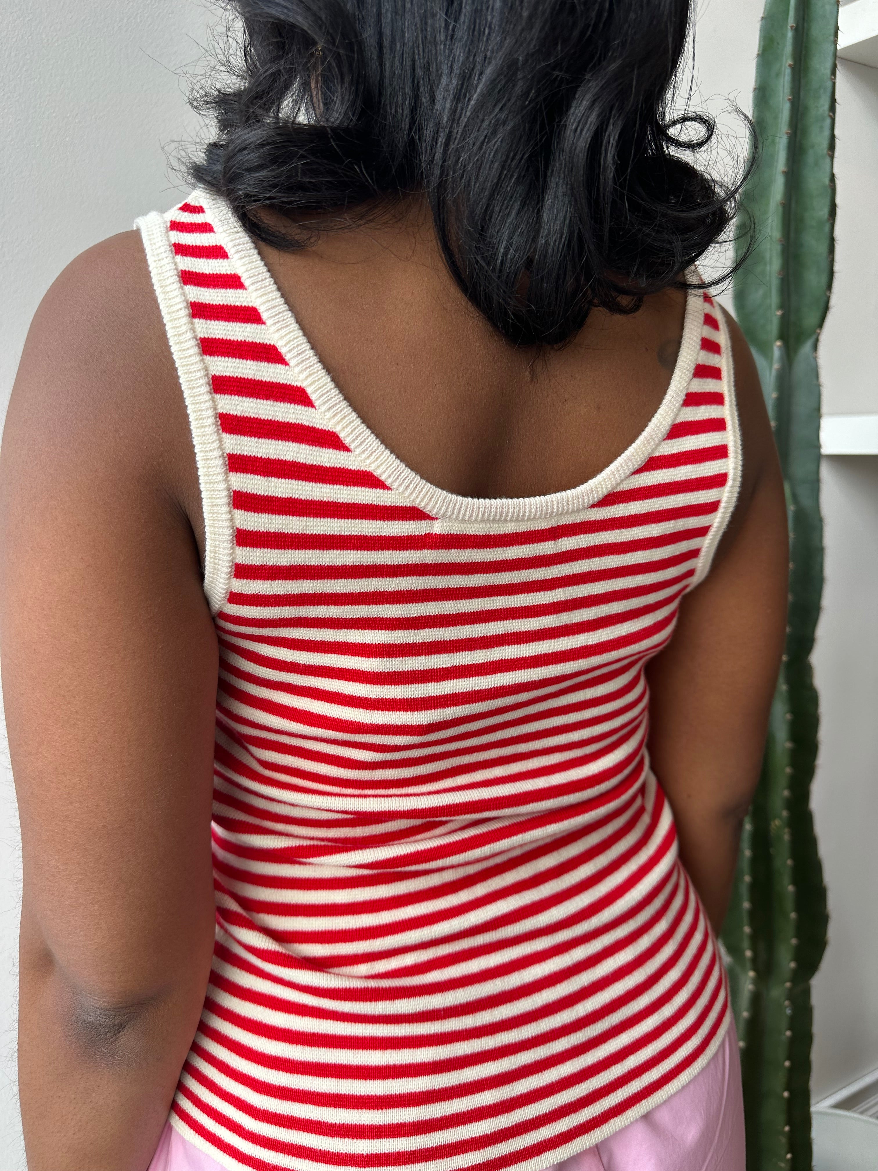 Retro knit tank
