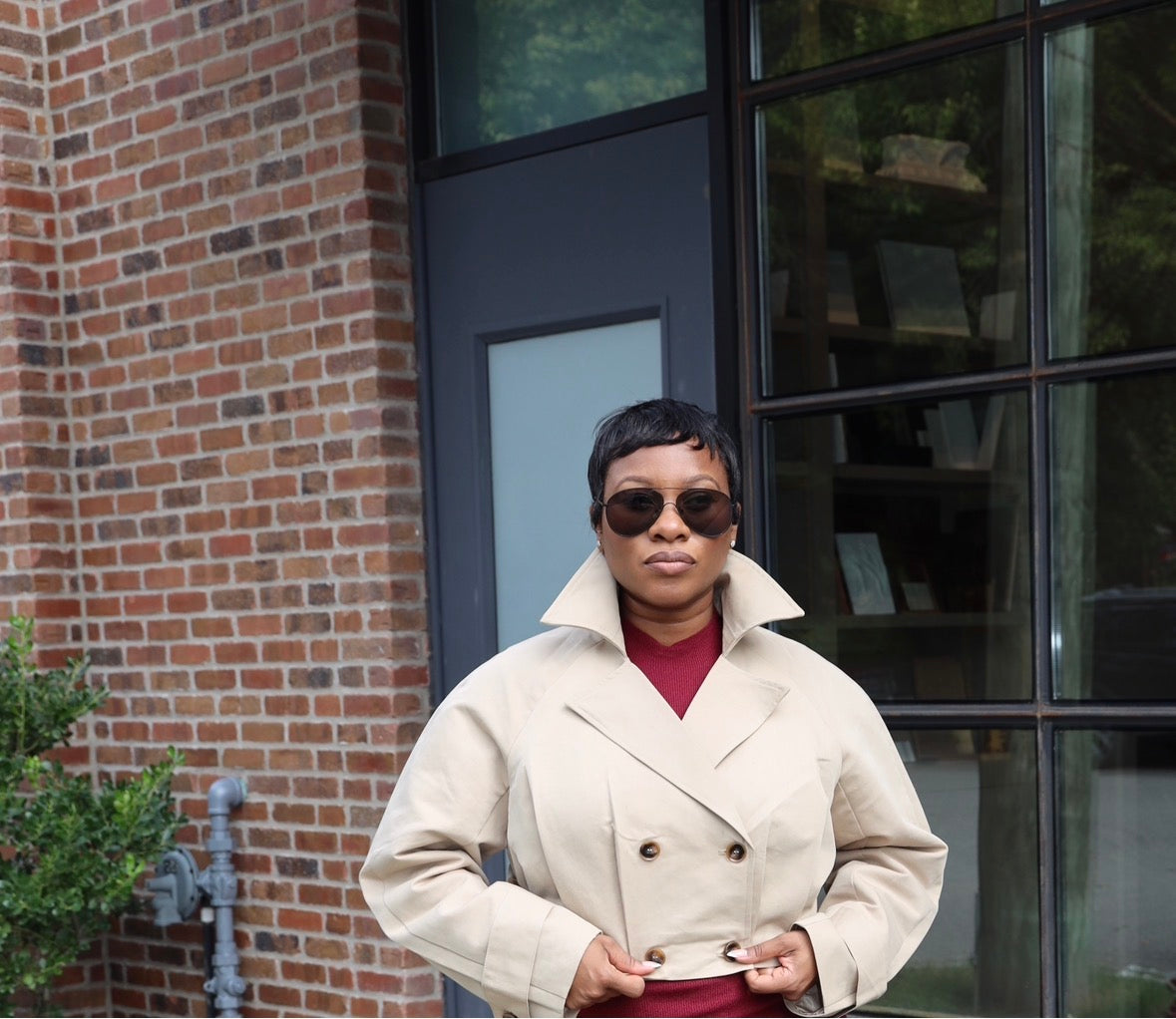 The Madison Cropped Trench