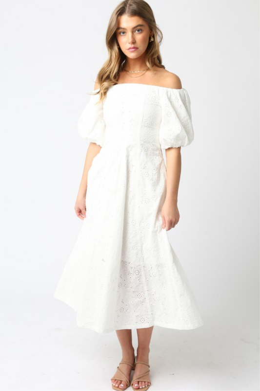 Monaco Eyelet Dress
