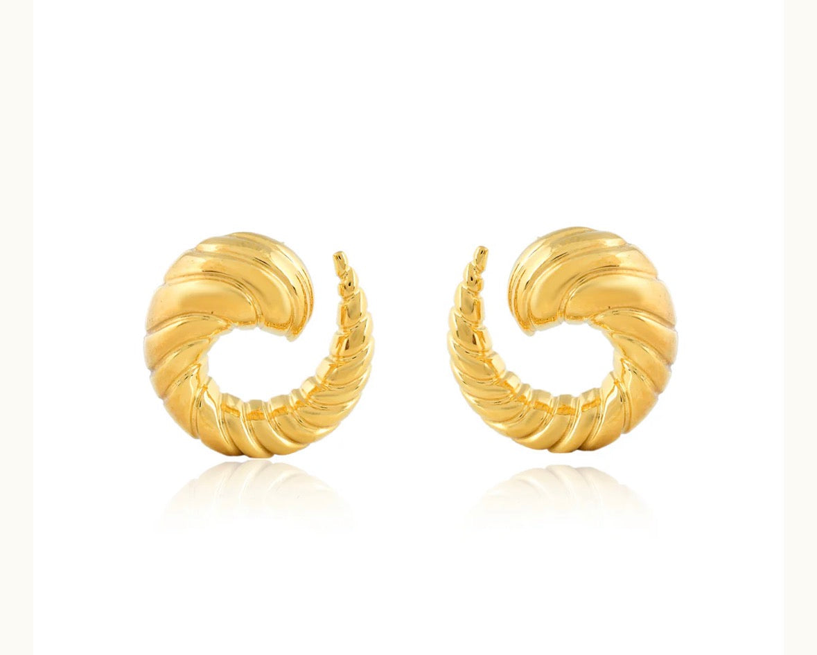 Mini sea swept earrings