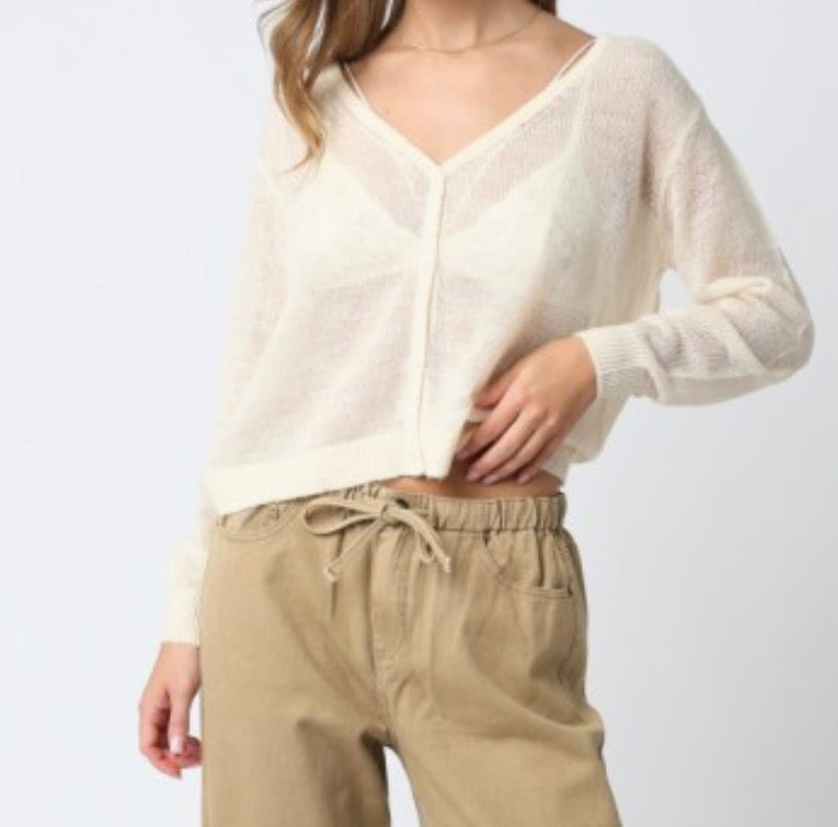 Peyton sheer cardigan
