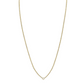 Birthstone 14kt gold cable necklace