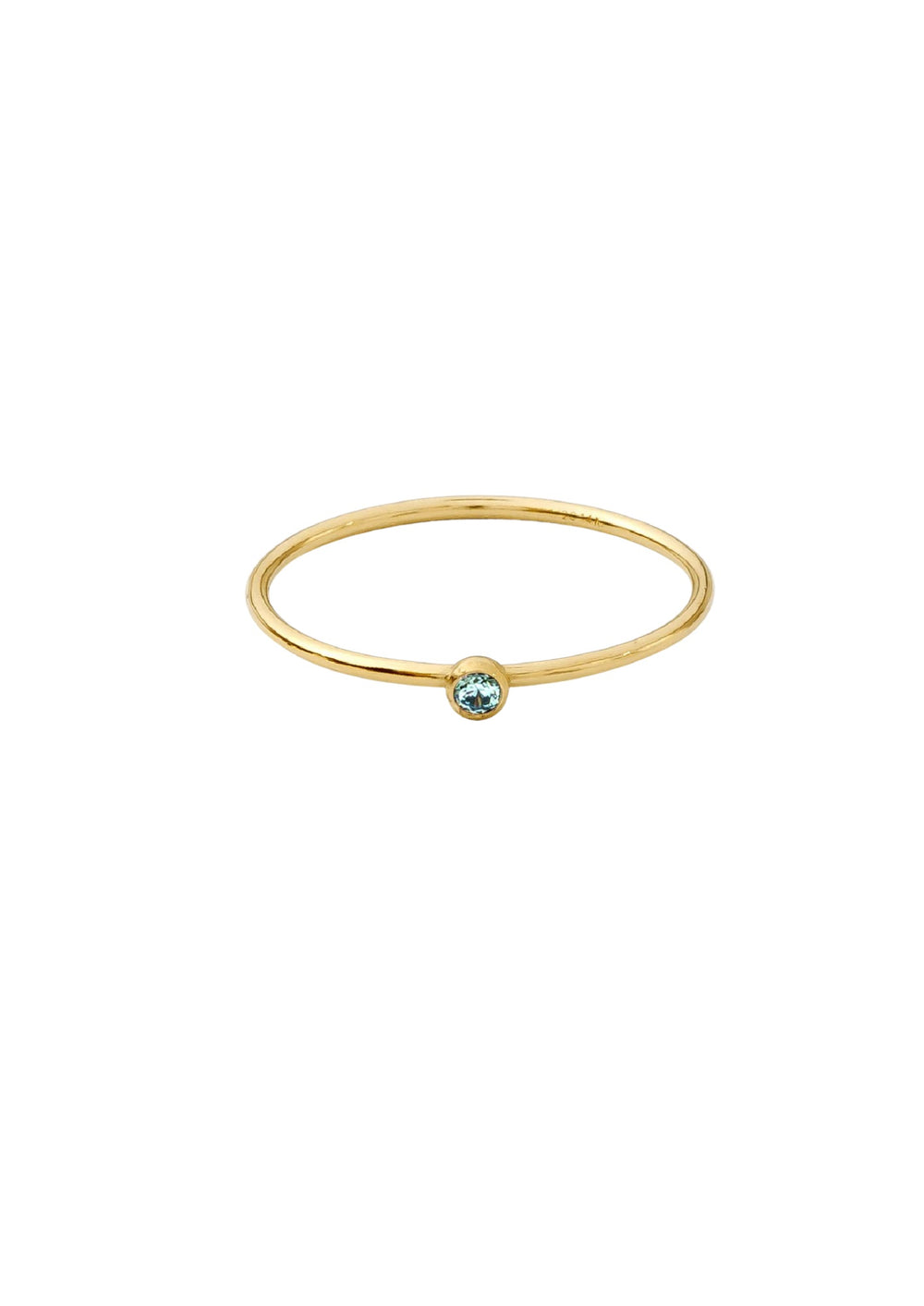 Birthstone stackable micro ring