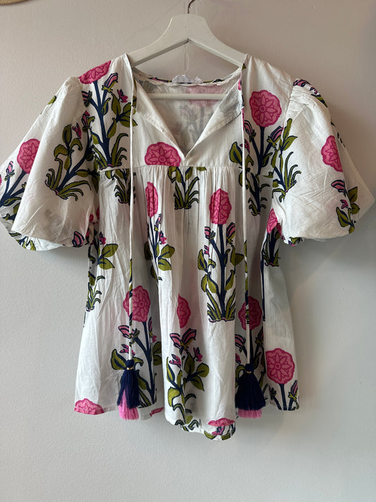 Floral boho top