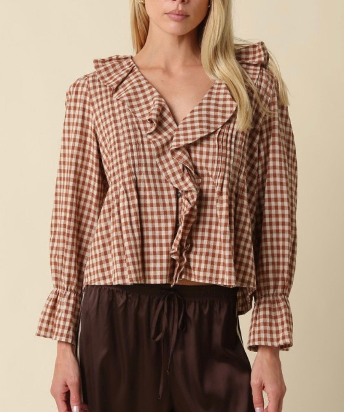 The Cider Check Blouse