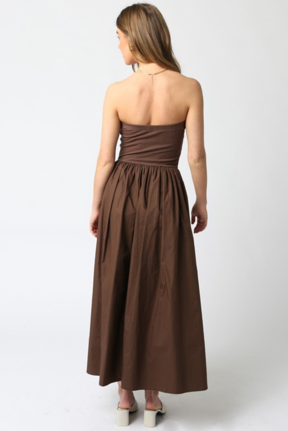 Capri brown tube dress