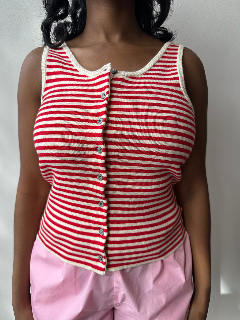Retro knit tank