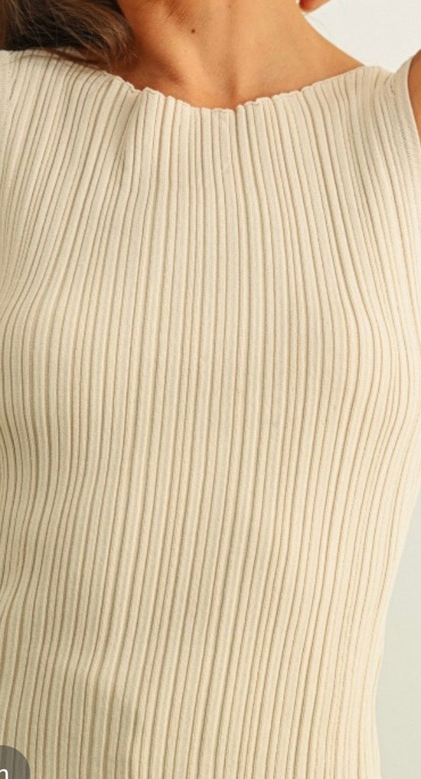 Golden Coast Ribbed Tank