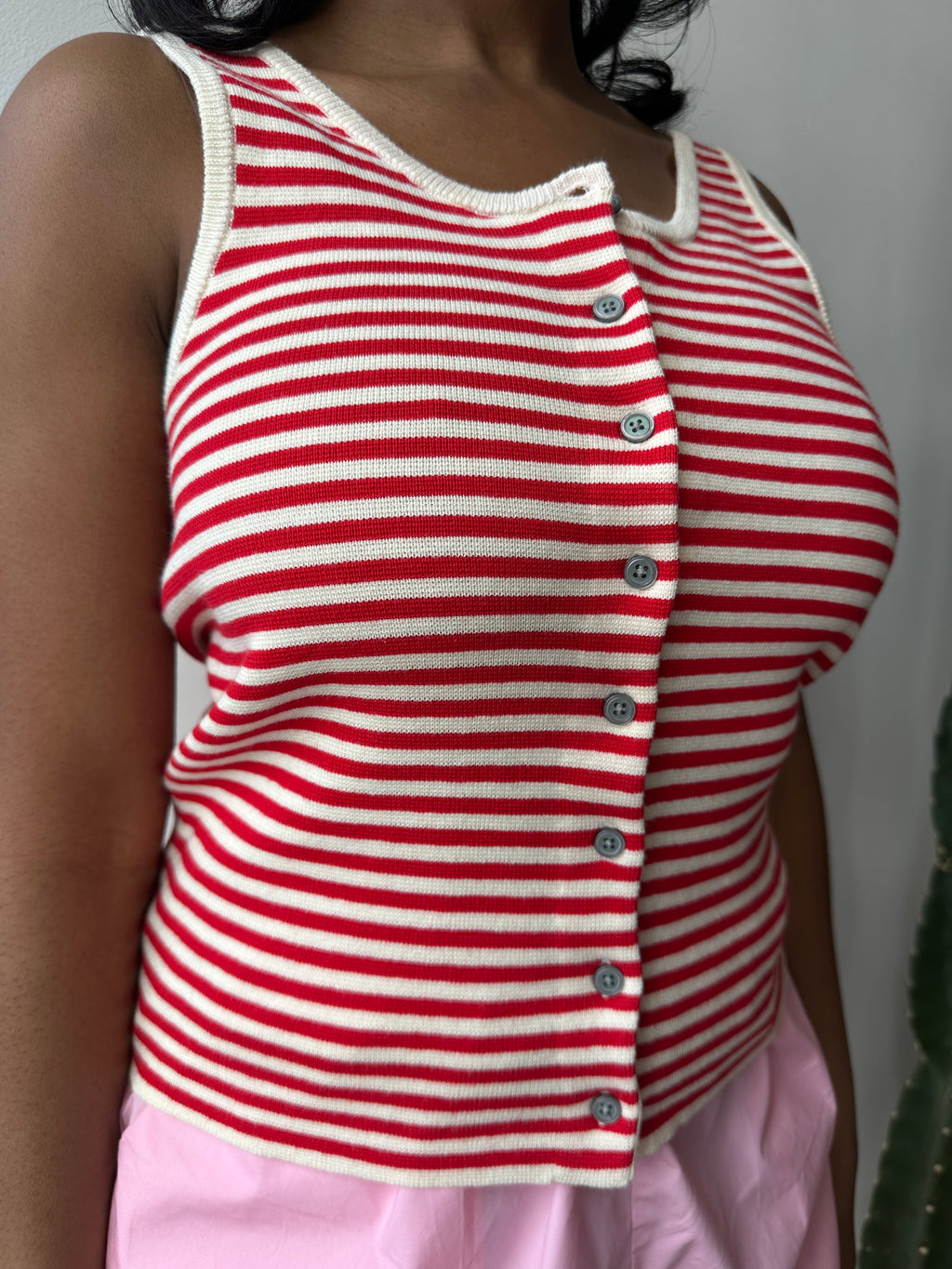 Retro knit tank