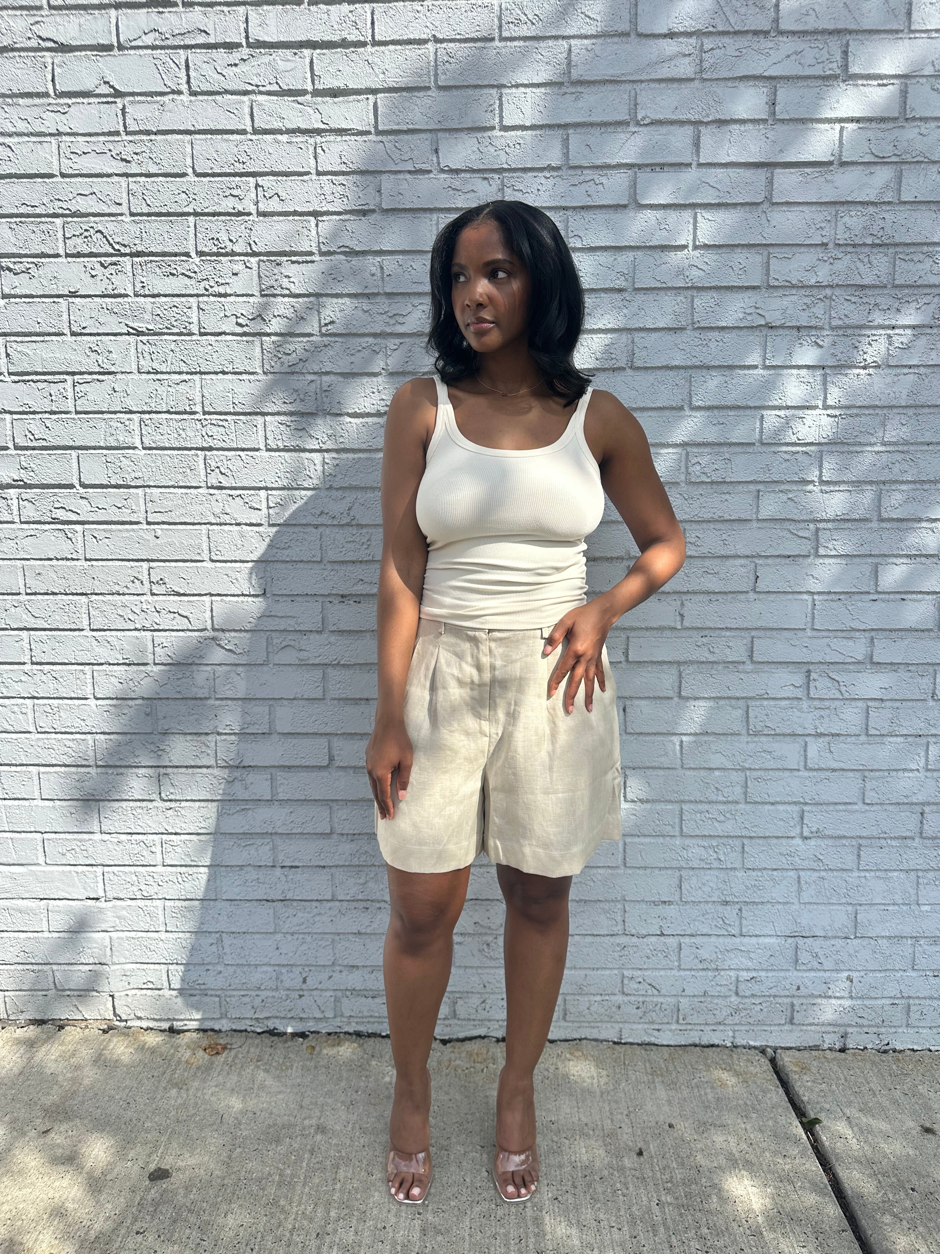 Hampton linen short