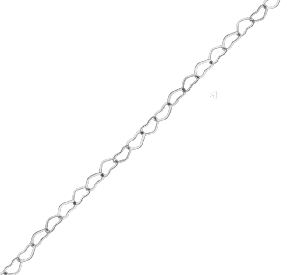 Sterling Silver Heart Forever Chain