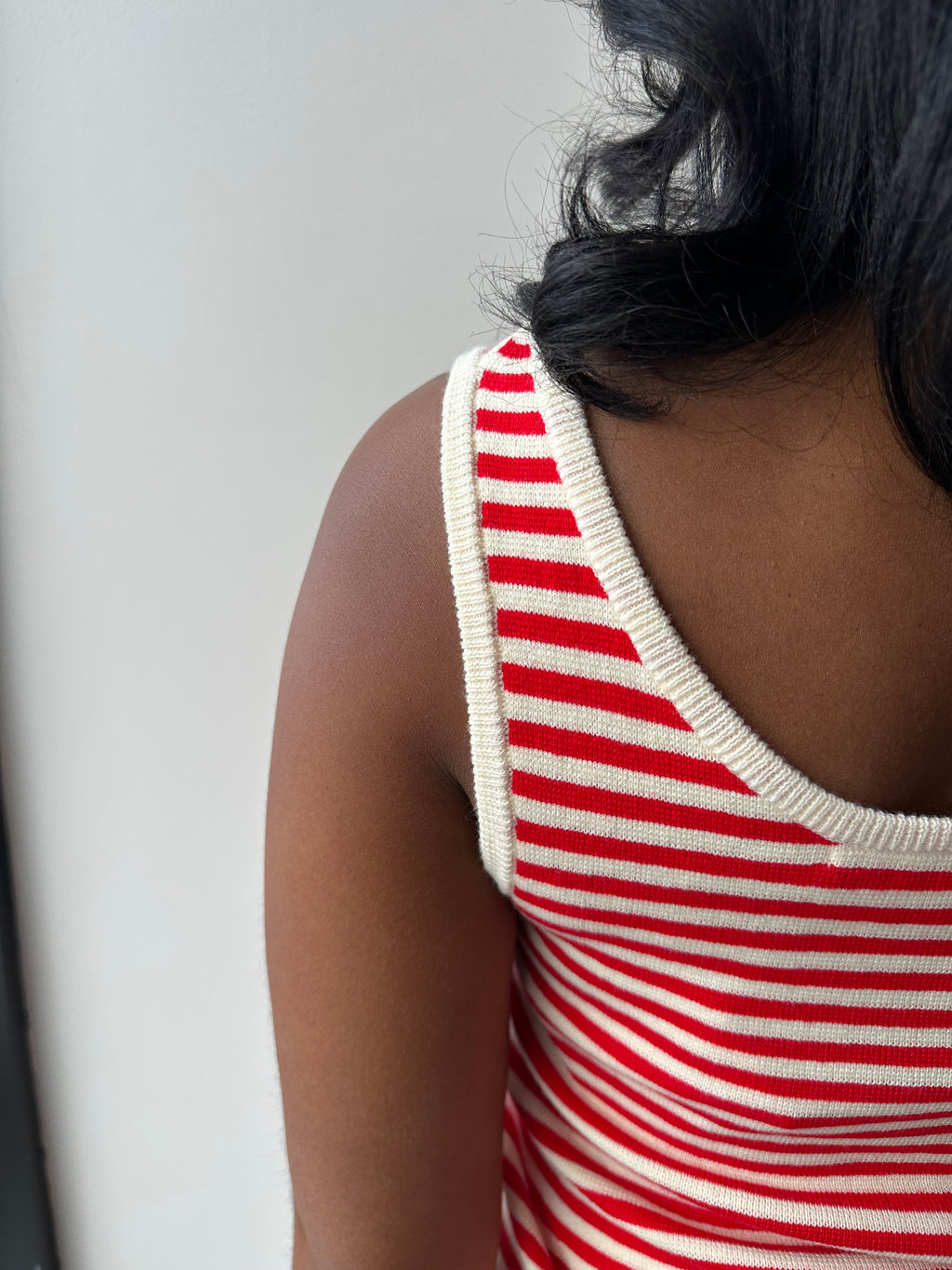 Retro knit tank