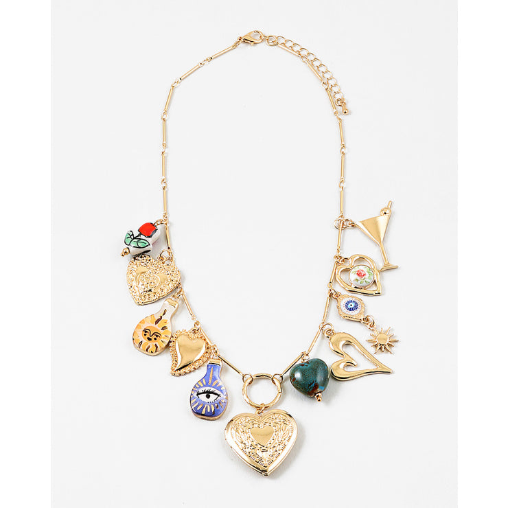 Lady charm necklace