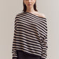Paisley off the shoulder sweater