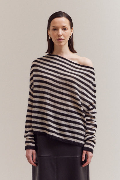 Paisley off the shoulder sweater