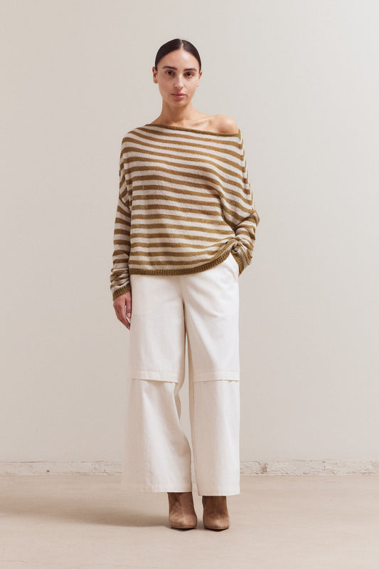 Paisley off the shoulder sweater