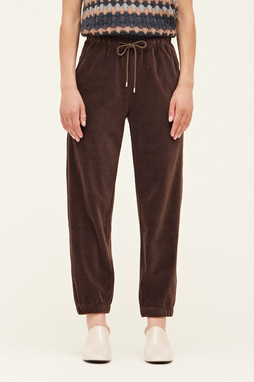 velvet track pant