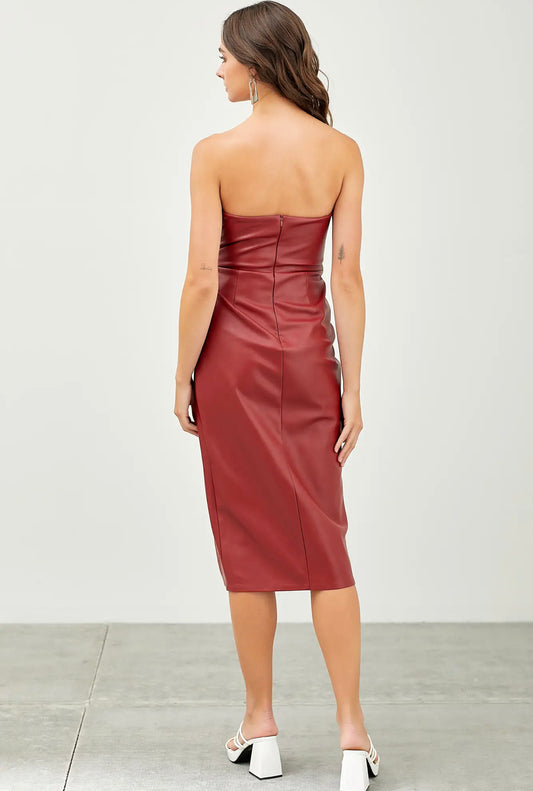 Jade faux leather corset Top – Velvet Lush Online